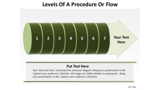 Consulting Diagram Levels Of A Procedure Or Flow 7 Stages Sales Diagram