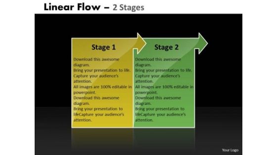 Consulting Diagram Linear Flow 2 Stages Consulting Diagram Linear Flow 2 Stages