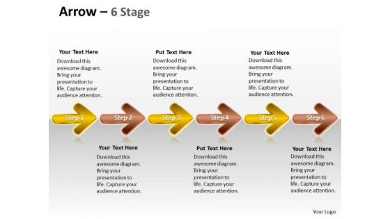 Consulting Diagram Linear Flow Arrow Business Finance Strategy Development