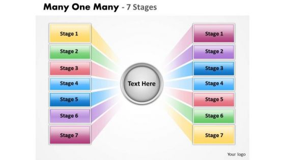 Consulting Diagram Many One Many 7 Stages Business Diagram Consulting Diagram Many One Many 7 Stages Business Diagram
