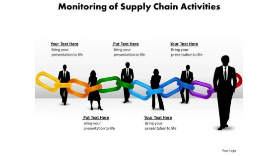 Consulting Diagram Monitoring Of Supply Chain Activities Business Framework Model