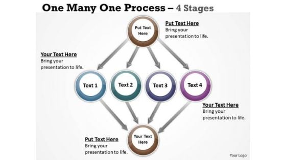 Consulting Diagram One Many One Process 4 Stages Strategy Diagram Consulting Diagram One Many One Process 4 Stages Strategy Diagram