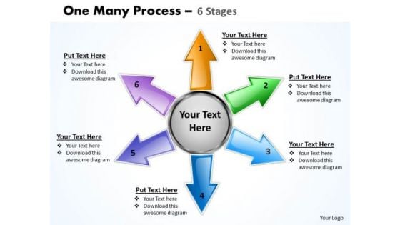 Consulting Diagram One Many Process 6 Step Business Framework Model Consulting Diagram One Many Process 6 Step Business Framework Model