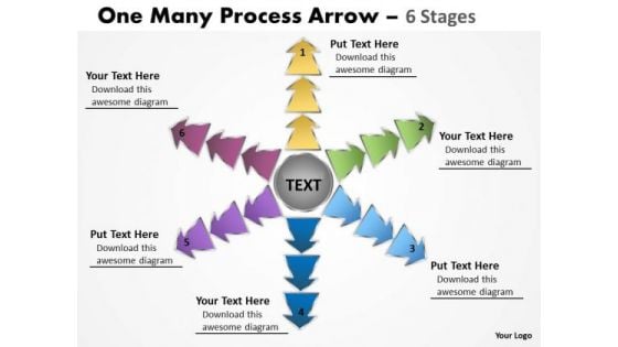 Consulting Diagram One Many Process Arrow 6 Stages Sales Diagram Consulting Diagram One Many Process Arrow 6 Stages Sales Diagram