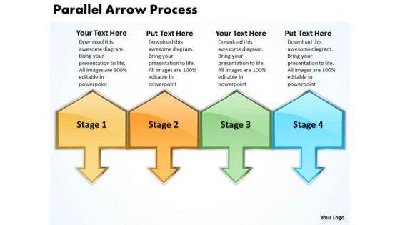 Consulting Diagram Parallel Arrow Process Business Cycle Diagram