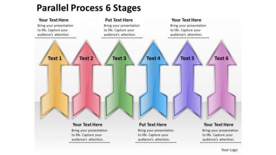 Consulting Diagram Parallel Process 6 Stages Business Cycle Diagram