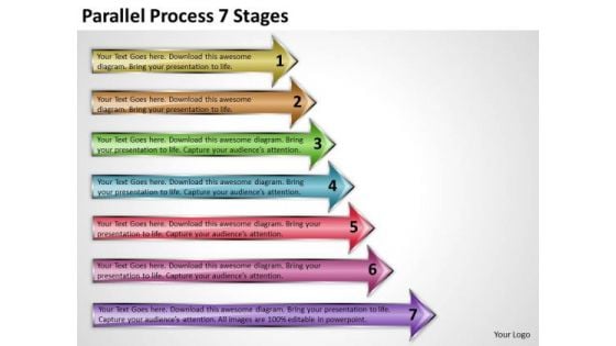 Consulting Diagram Parallel Process 7 Stages Strategy Diagram