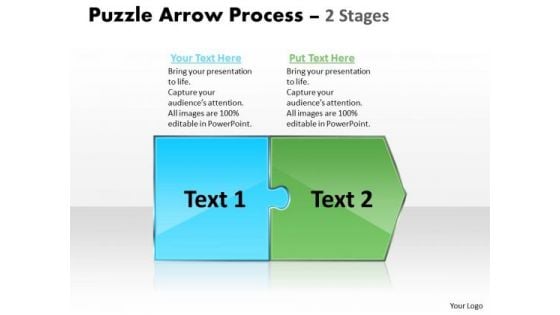 Consulting Diagram Puzzle 2 Stages Business Cycle Diagram