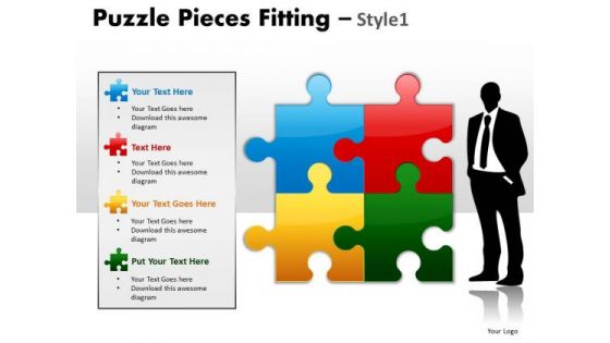 Consulting Diagram Puzzle Pieces Fitting Style 1 Strategy Diagram