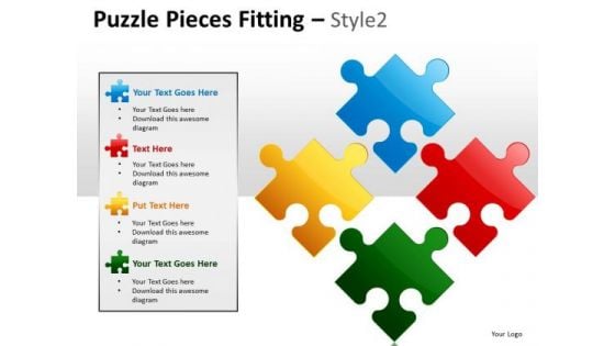 Consulting Diagram Puzzle Pieces Fitting Style 2 Strategy Diagram