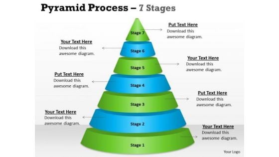 Consulting Diagram Pyramid Process 7 Stages For Sales Business Cycle Diagram