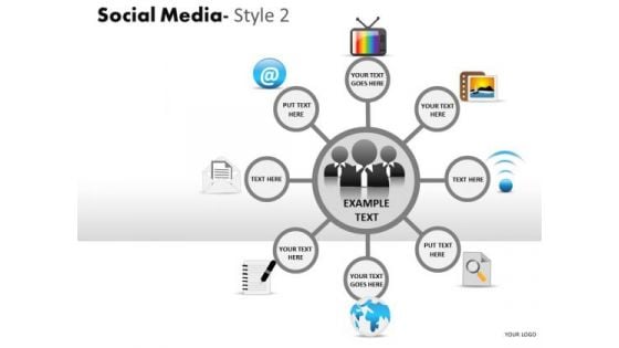 Consulting Diagram Social Media Style 2 Diagram Strategy Diagram