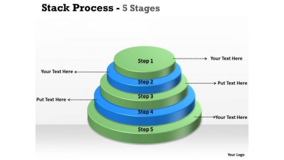 Consulting Diagram Stack Process With 5 Steps Strategic Management