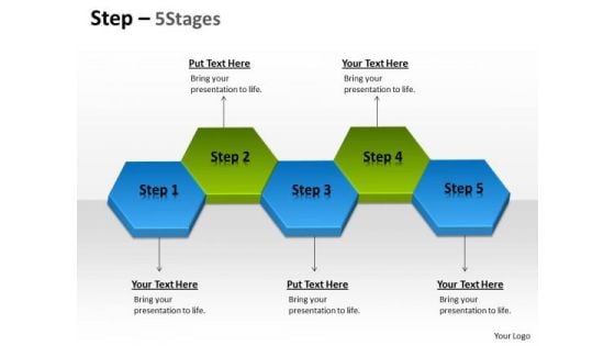 Consulting Diagram Step 5 Stages Business Finance Strategy Development