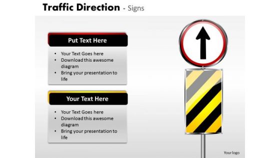 Consulting Diagram Traffic Direction Signs Business Finance Strategy Development