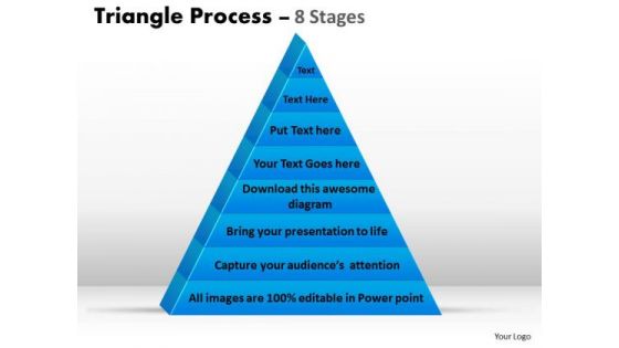 Consulting Diagram Triangle Process 8 Stages Strategy Diagram