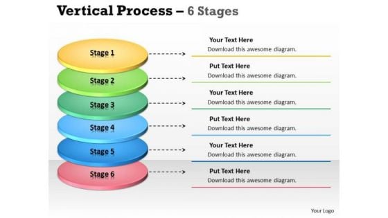 Consulting Diagram Vertical Process 6 Stages Diagram Strategy Diagram