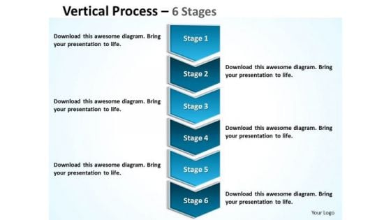 Consulting Diagram Vertical Process 6 Stages Marketing Diagram