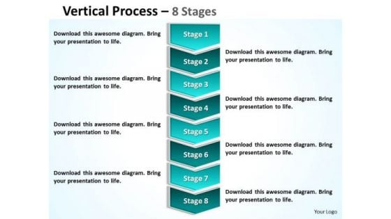 Consulting Diagram Vertical Process 8 Stages Strategy Diagram