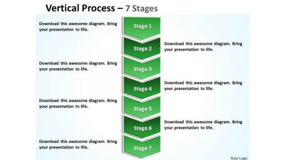 Consulting Diagram Vertical Process With 7 Stages Sales Diagram