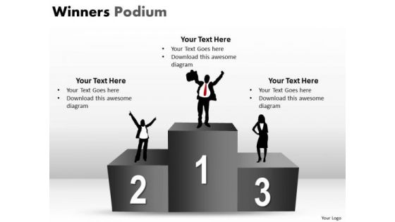 Consulting Diagram Winners Podium Strategic Management