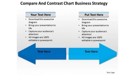 Consulting PowerPoint Template Compare And Contrast Chart Business Strategy Slides