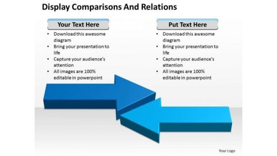 Consulting PowerPoint Template Display Comparisons And Relations Ppt Slides