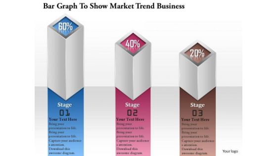 Consulting Slides Bar Graph To Show Market Trend Business Presentation