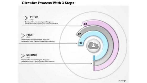 Consulting Slides Circular Process With 3 Steps Business Presentation