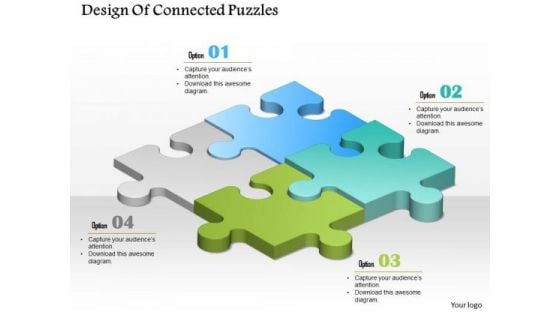 Consulting Slides Design Of Connected Puzzles Business Presentation