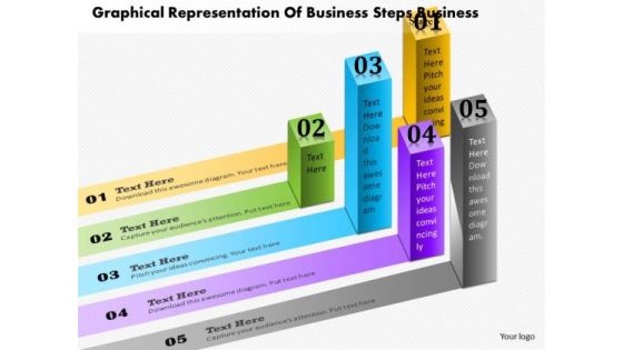 Consulting Slides Graphical Representation Of Business Steps Business Presentation