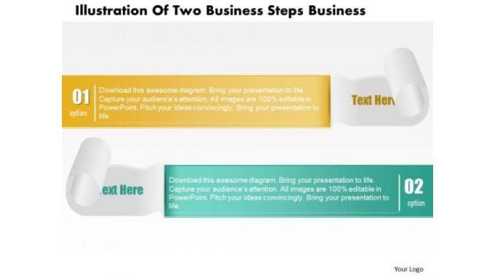 Consulting Slides Illustration Of Two Business Steps Business Presentation