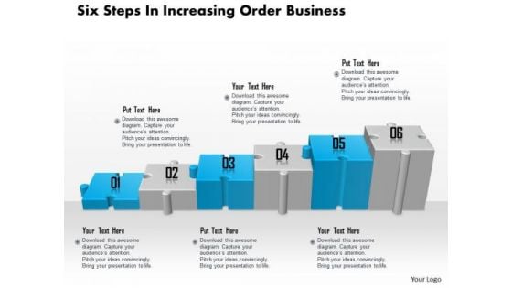 Consulting Slides Six Steps In Increasing Order Business Presentation