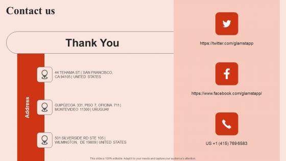 Contact Us Beauty Brands And Retailers Company Fund Raising Summary PDF Contact Us Beauty Brands And Retailers Company Fund Raising Summary PDF
