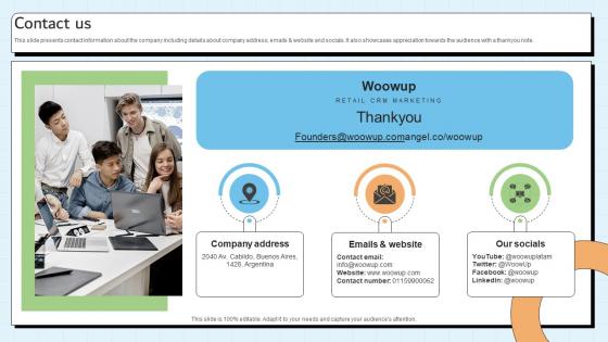 Contact Us Customer Relationship Management Platform Pitch Deck Contact Us Customer Relationship Management Platform Pitch Deck