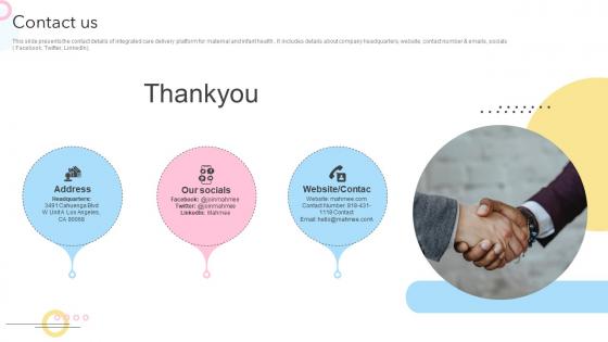 Contact Us Maternity Support Platform Pitch Deck