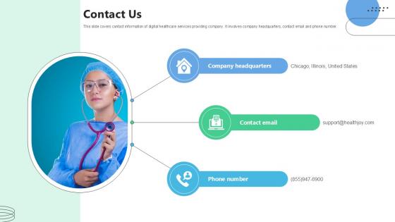 Contact Us Medical Benefits Navigation Platform Pitch Deck Ppt Sample