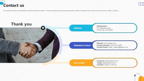 Contact Us Pharmaceutical R And D Company Pitch Deck Contact Us Pharmaceutical R And D Company Pitch Deck