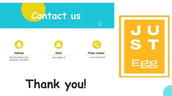 Contact Us Plant Based Eggs Developing Company Investor PPT PowerPoint Contact Us Plant Based Eggs Developing Company Investor PPT PowerPoint