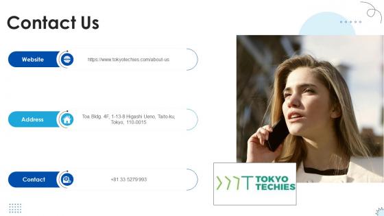 Contact Us Technology Solutions Provider Investor Funding Elevator Pitch Deck