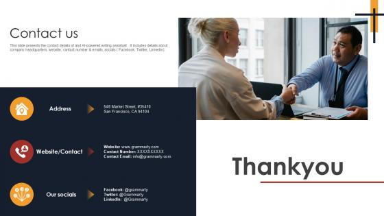 Contact Us Writing Enhancement Software Pitch Deck PPT Presentation Contact Us Writing Enhancement Software Pitch Deck PPT Presentation
