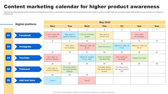 Content Marketing Calendar Analyzing Customer Buying Behavior Enhance Conversion Brochure Pdf