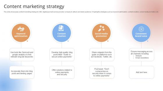 Content Marketing Strategy Payment Gateway Provider Startup GTM Strategy GTM SS V Content Marketing Strategy Payment Gateway Provider Startup GTM Strategy GTM SS V