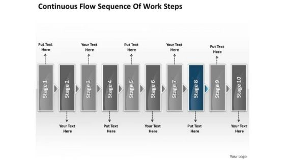 Continuous Flow Sequence Of Work Steps Chart For Process PowerPoint Slides Continuous Flow Sequence Of Work Steps Chart For Process PowerPoint Slides