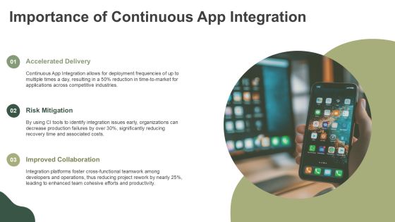 Continuous Integration In Application Development PPT Information AT Slide03