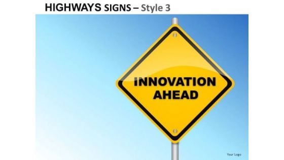 Contracting Highways Signs 3 PowerPoint Slides And Ppt Diagram Templates