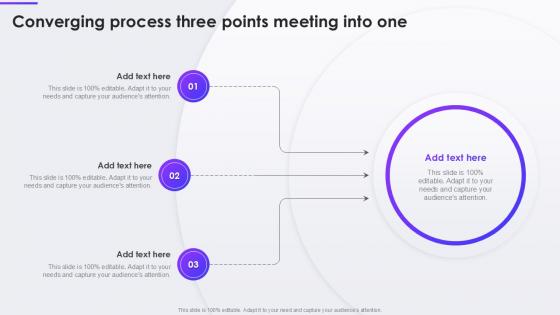 Converging Process Three Points Meeting Into One Converging Process Three Points Meeting Into One