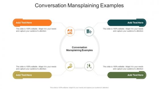 Conversation Mansplaining Examples In Powerpoint And Google Slides Cpb