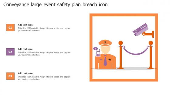 Conveyance Large Event Safety Plan Breach Icon Professional Pdf