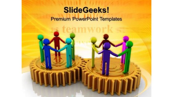 Cooperating Team Teamwork PowerPoint Templates And PowerPoint Themes 0512